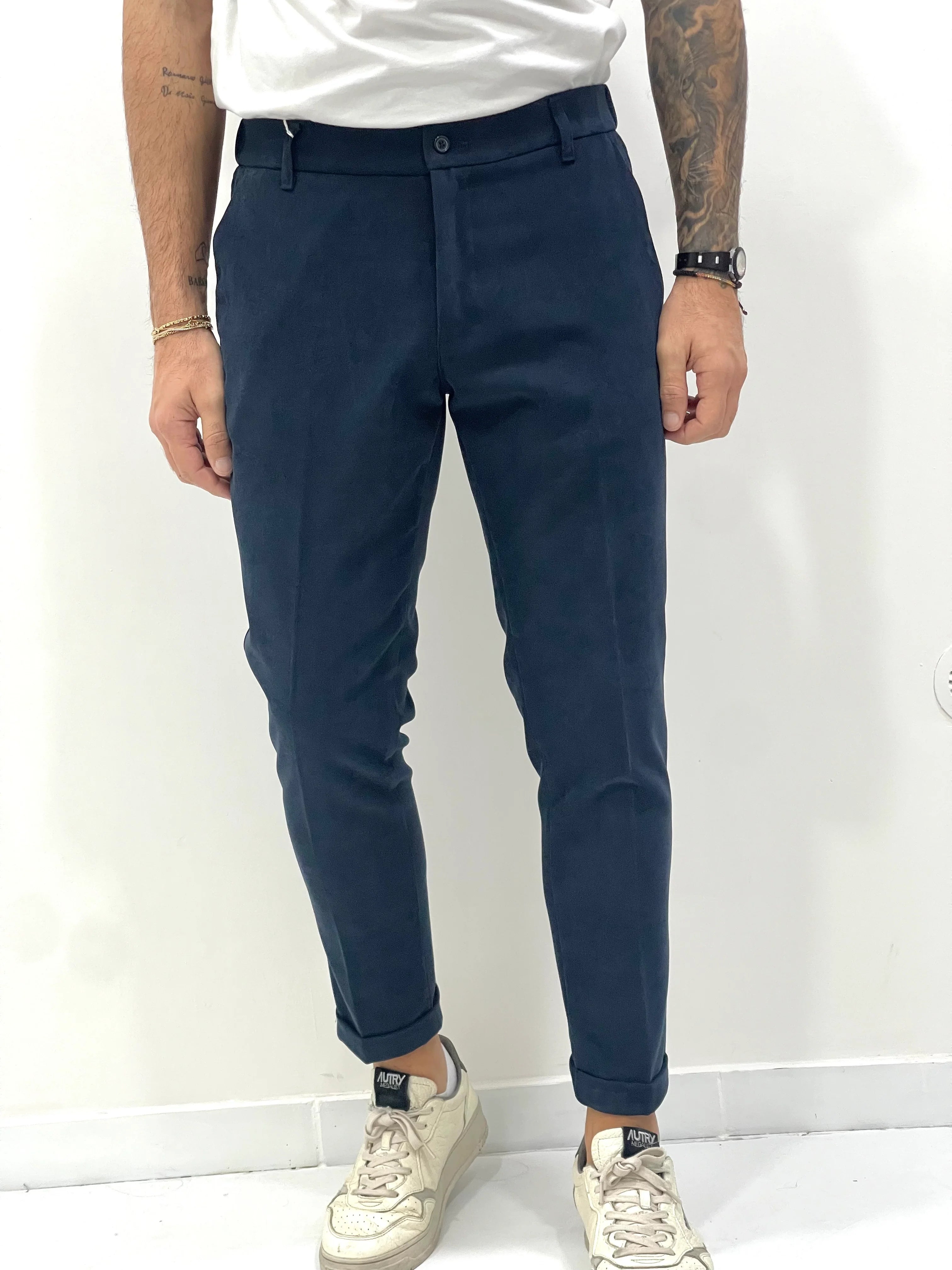 Pantalones de terciopelo liso